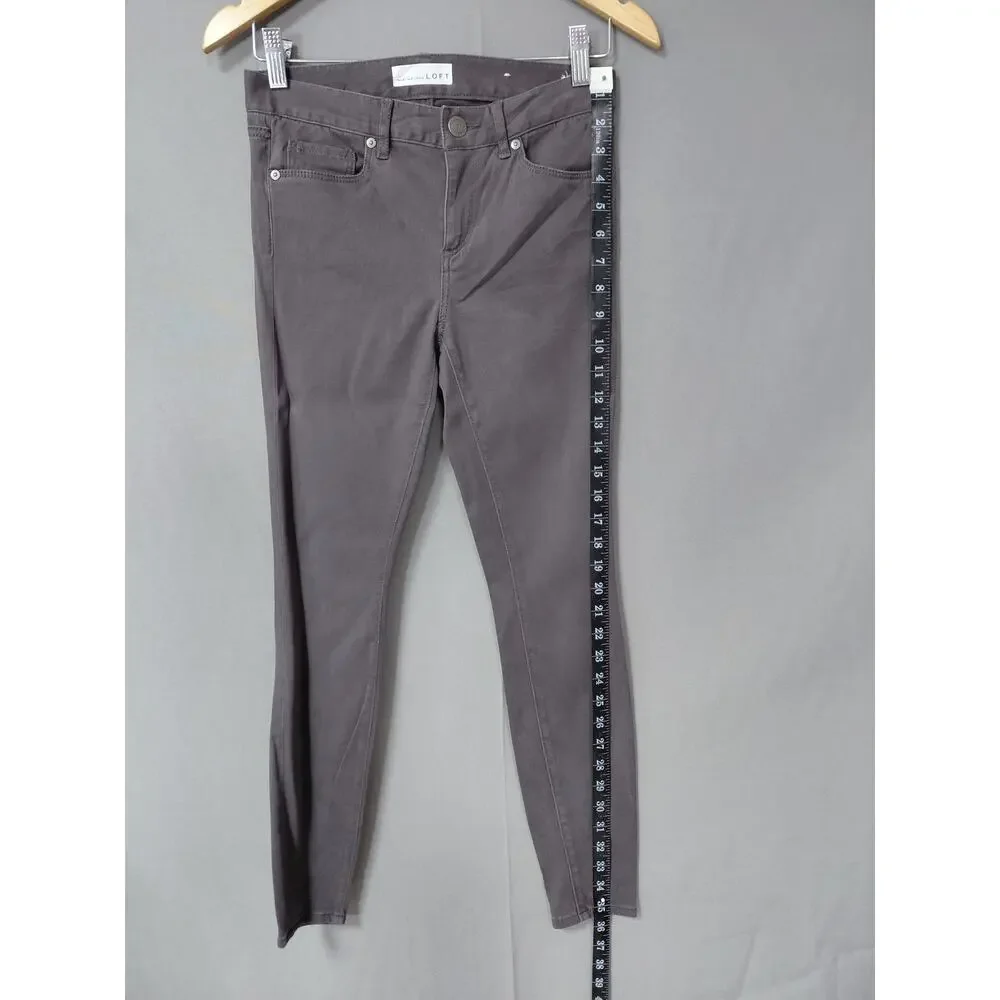 Loft Legging Gray Stretch Pants Women Size 0P